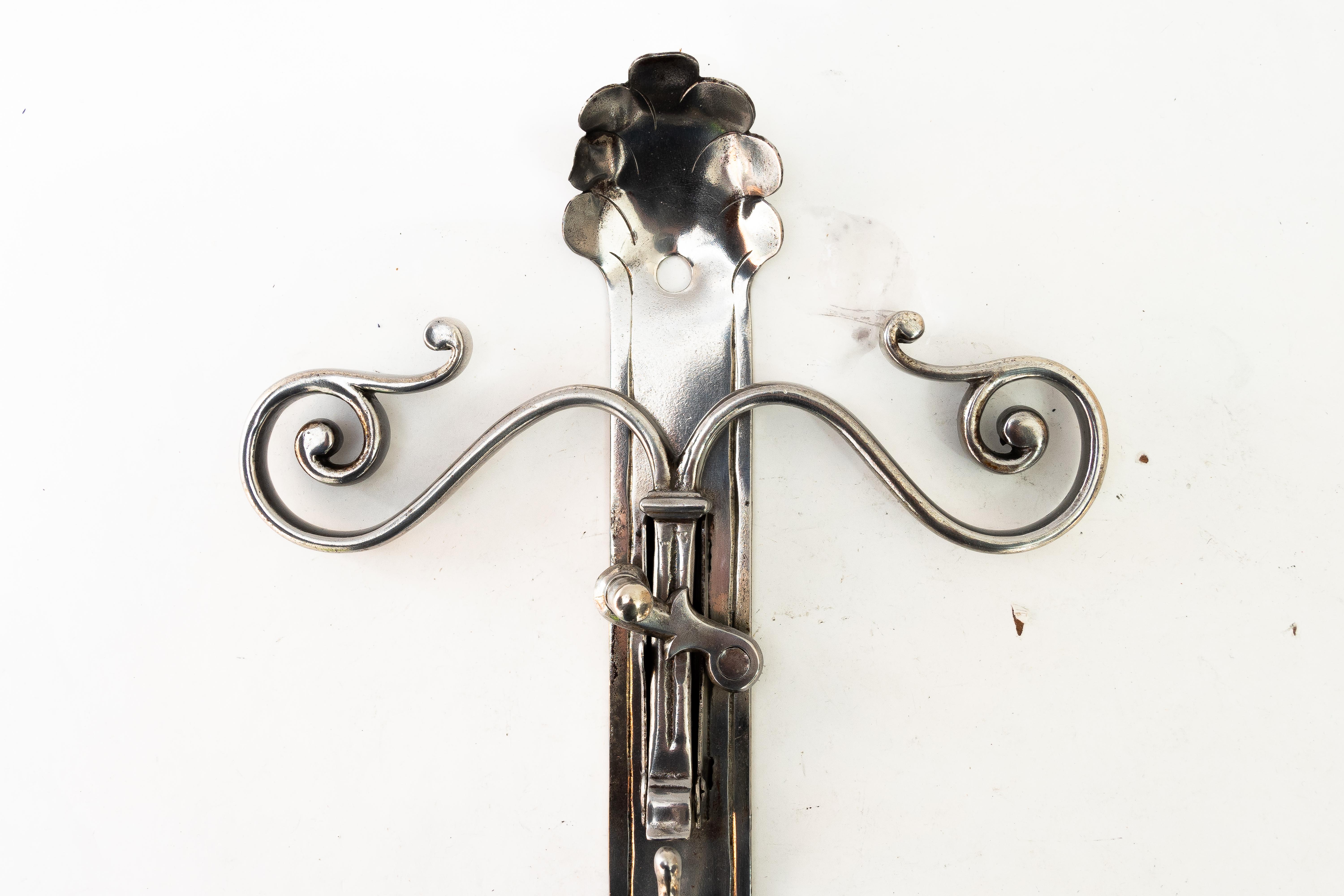 Metal Art Deco Outdoor Hook for Shopping Bags Vienna Around 1920s For Sale