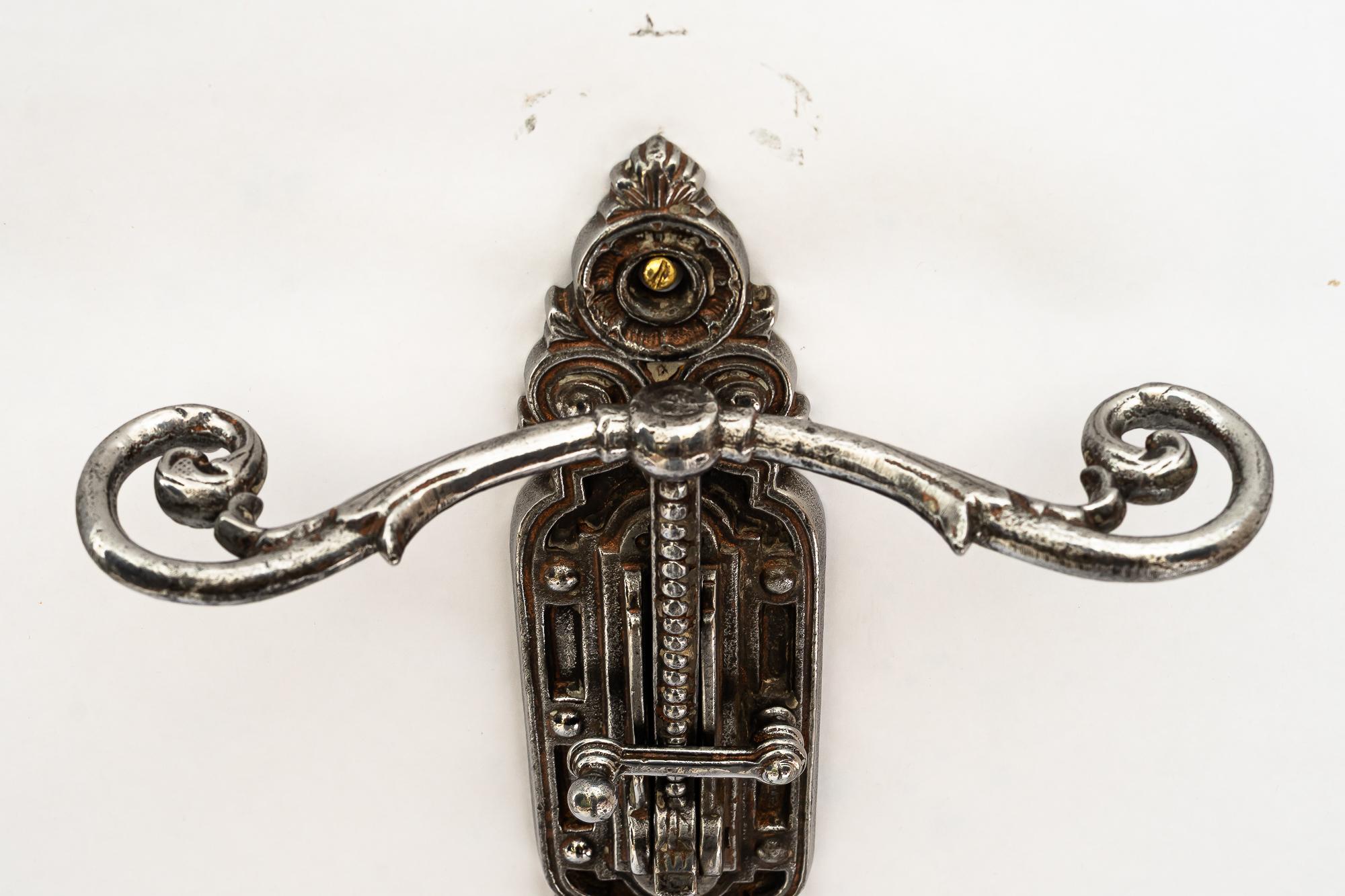 Metal Art Deco Outdoor Hook for Shopping Bags Vienna Around 1920s For Sale