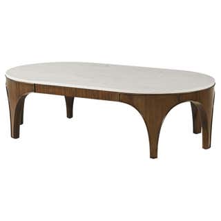 Oval Showtime Ribbon Cocktail Table For Sale at 1stDibs