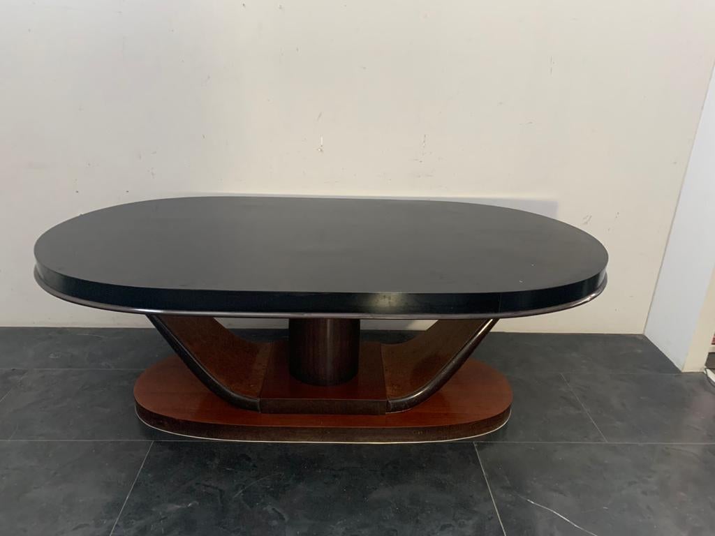 art deco oval dining table
