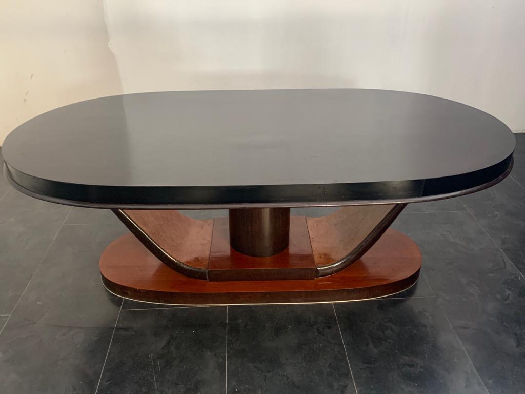 Art Deco Oval Mahogany Dining Table For Sale 2