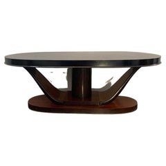 Vintage Art Deco Oval Mahogany Dining Table
