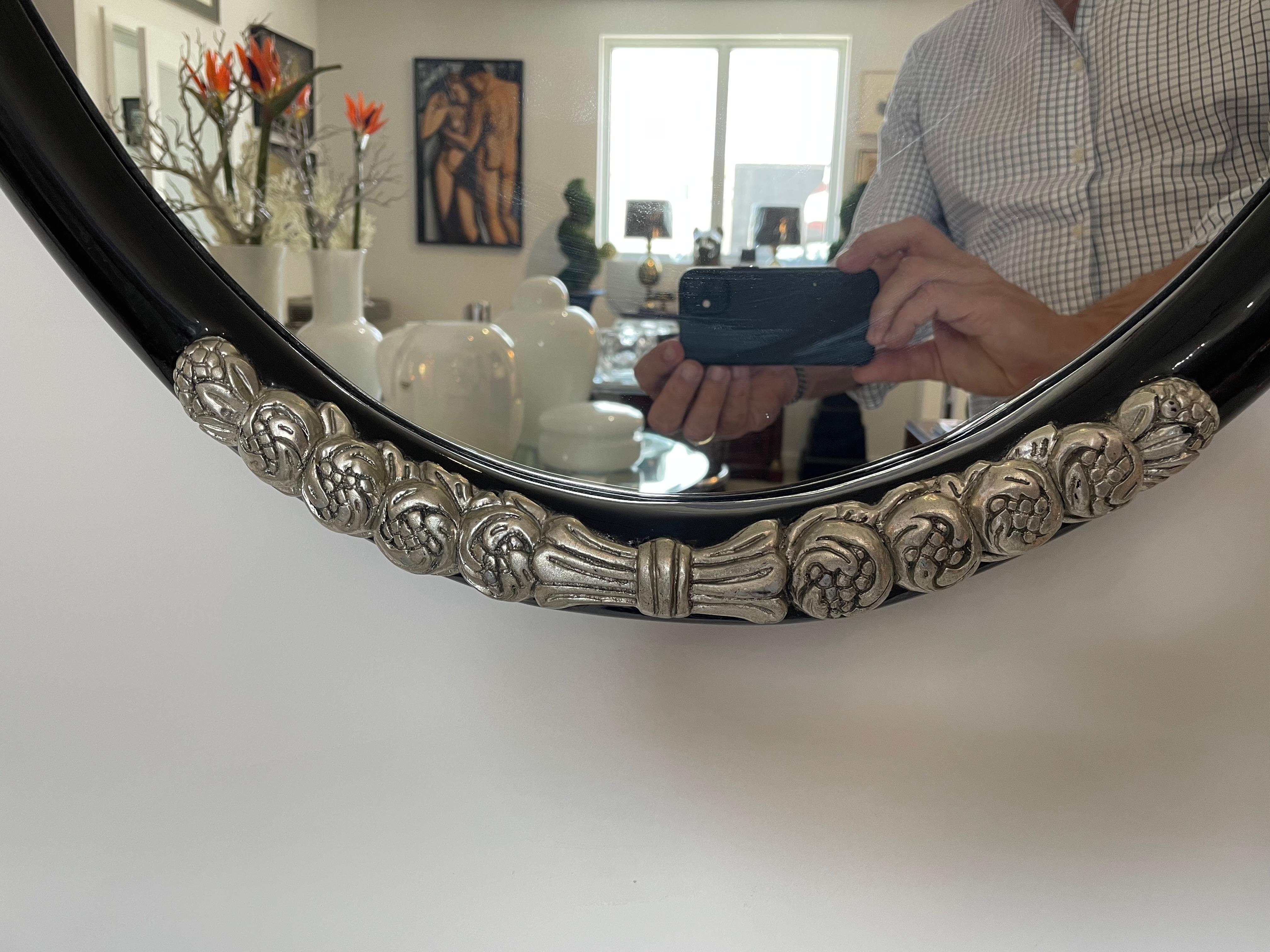 Art Deco Oval Mirror 6