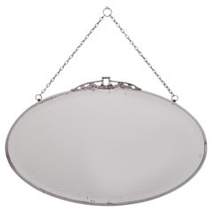 Art Deco Oval Mirror France 1930s