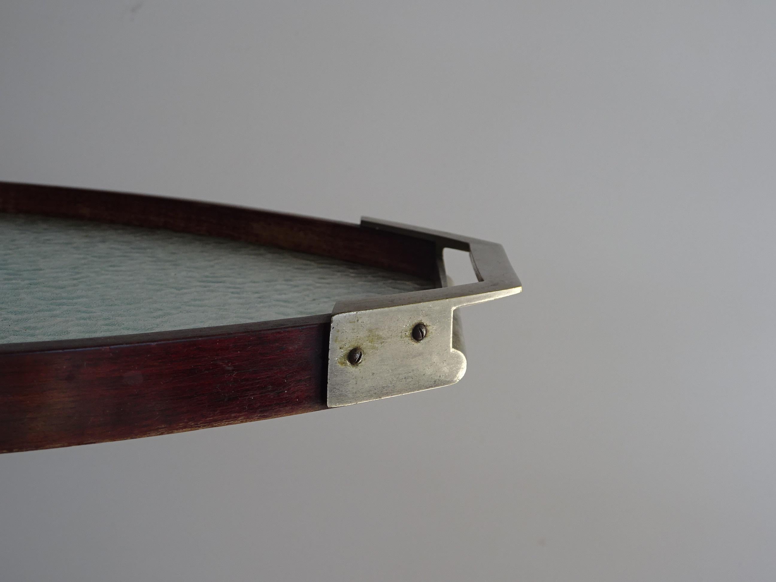 Art Déco oval tray. For Sale 3
