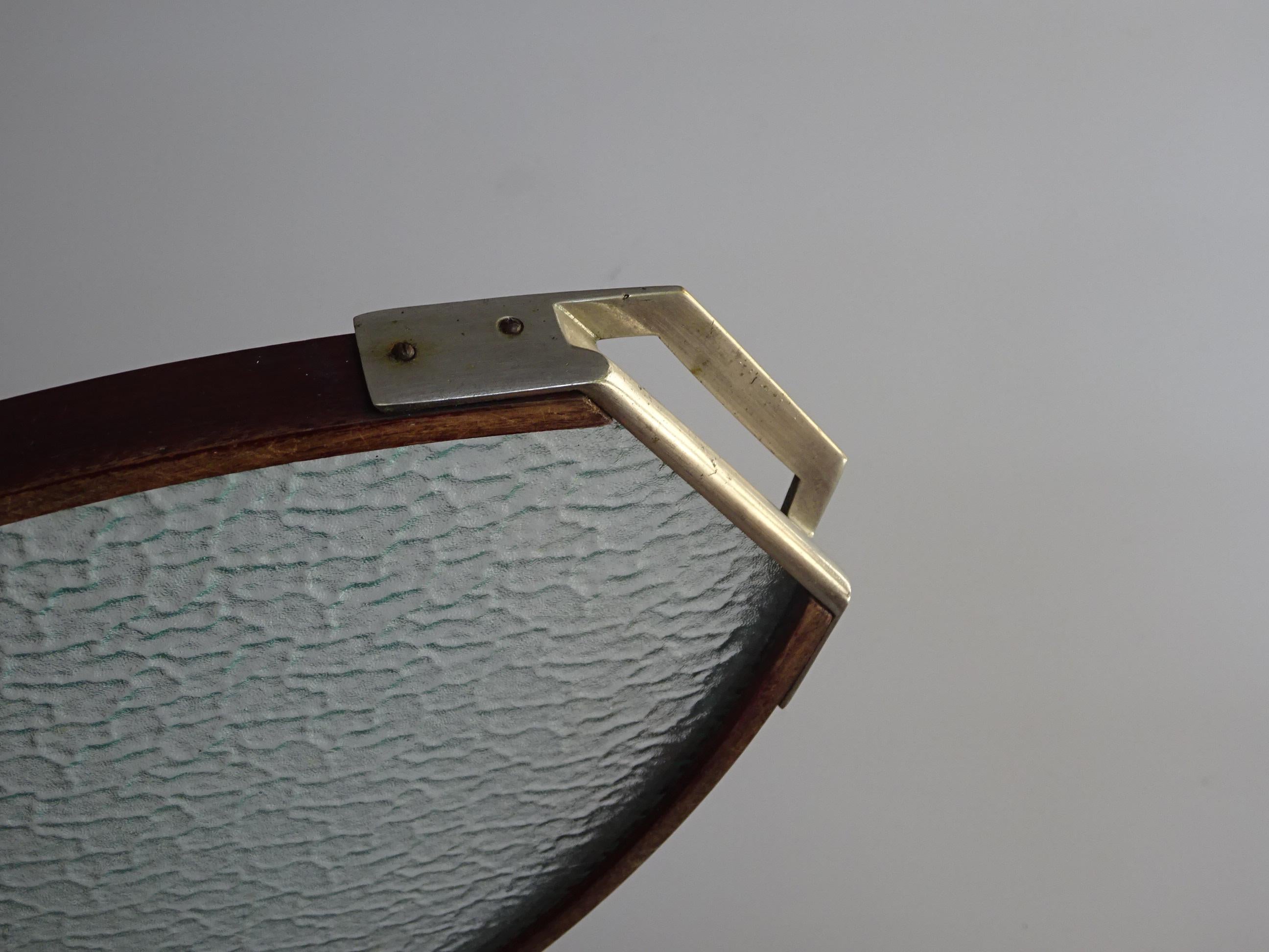 Art Déco oval tray. For Sale 4