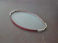 Art Déco oval tray.