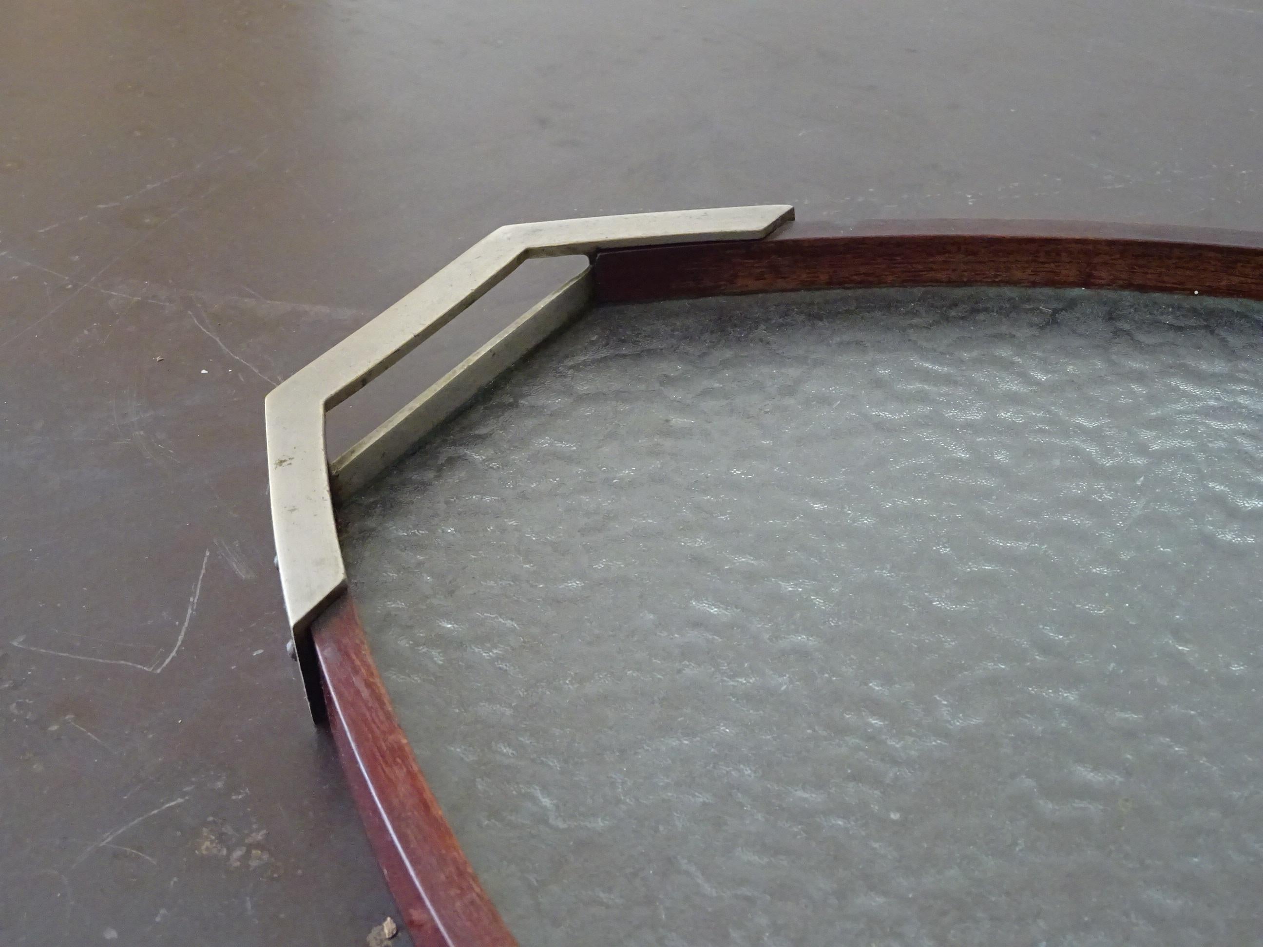 Art Deco Art Déco oval tray. For Sale