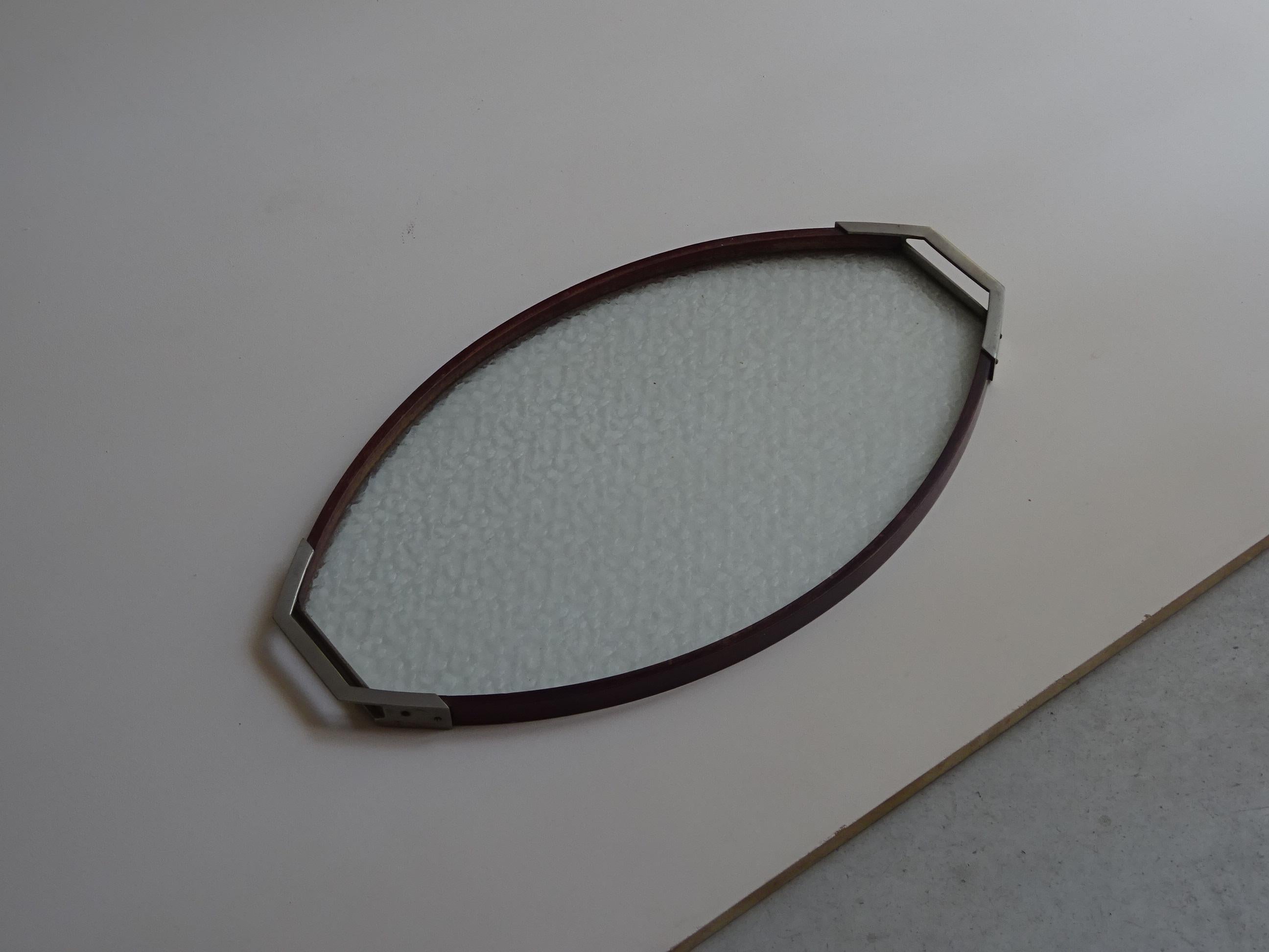 Art Déco oval tray. For Sale 1