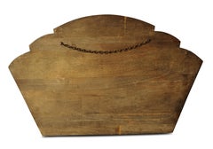 Art Deco Over Mantel Fan Wall Mirror with Attractive Amber Glass Panels 1930's