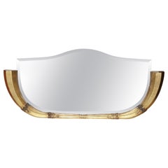 Art Deco Overmantle Mirror