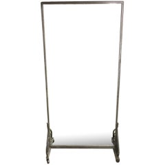 Art Deco Oversized Dressing Mirror in Metal and Wrought Iron Frame
