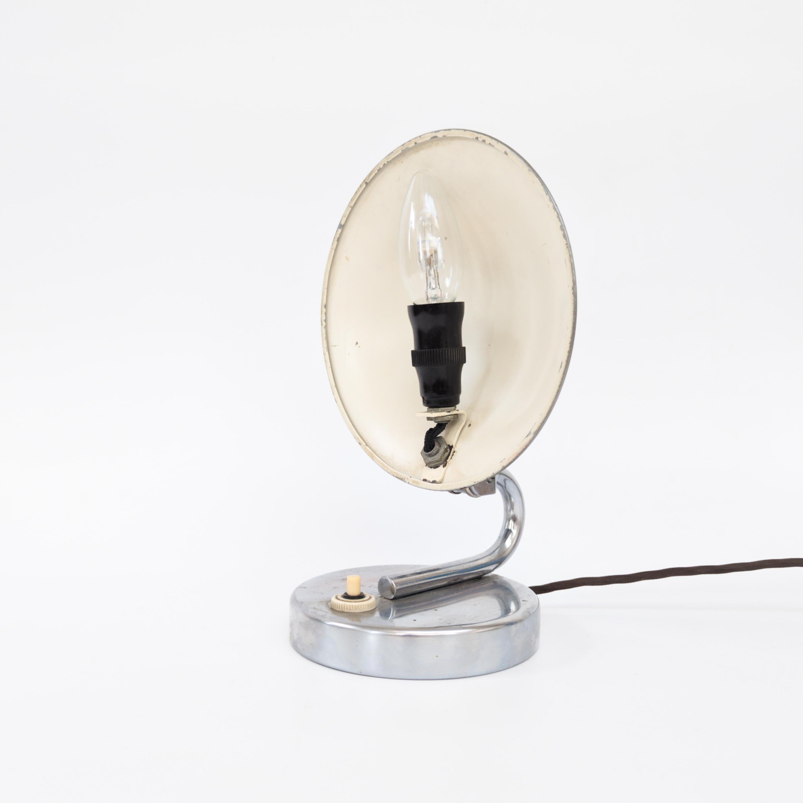 Mid-20th Century Art Deco Oyster lamp by Josef Hůrka for Napako, 1930s For Sale