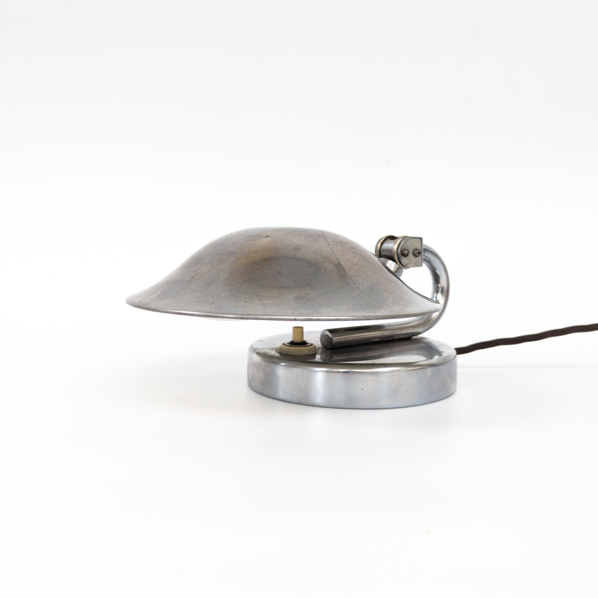 Art Deco Oyster lamp by Josef Hůrka for Napako, 1930s For Sale 2