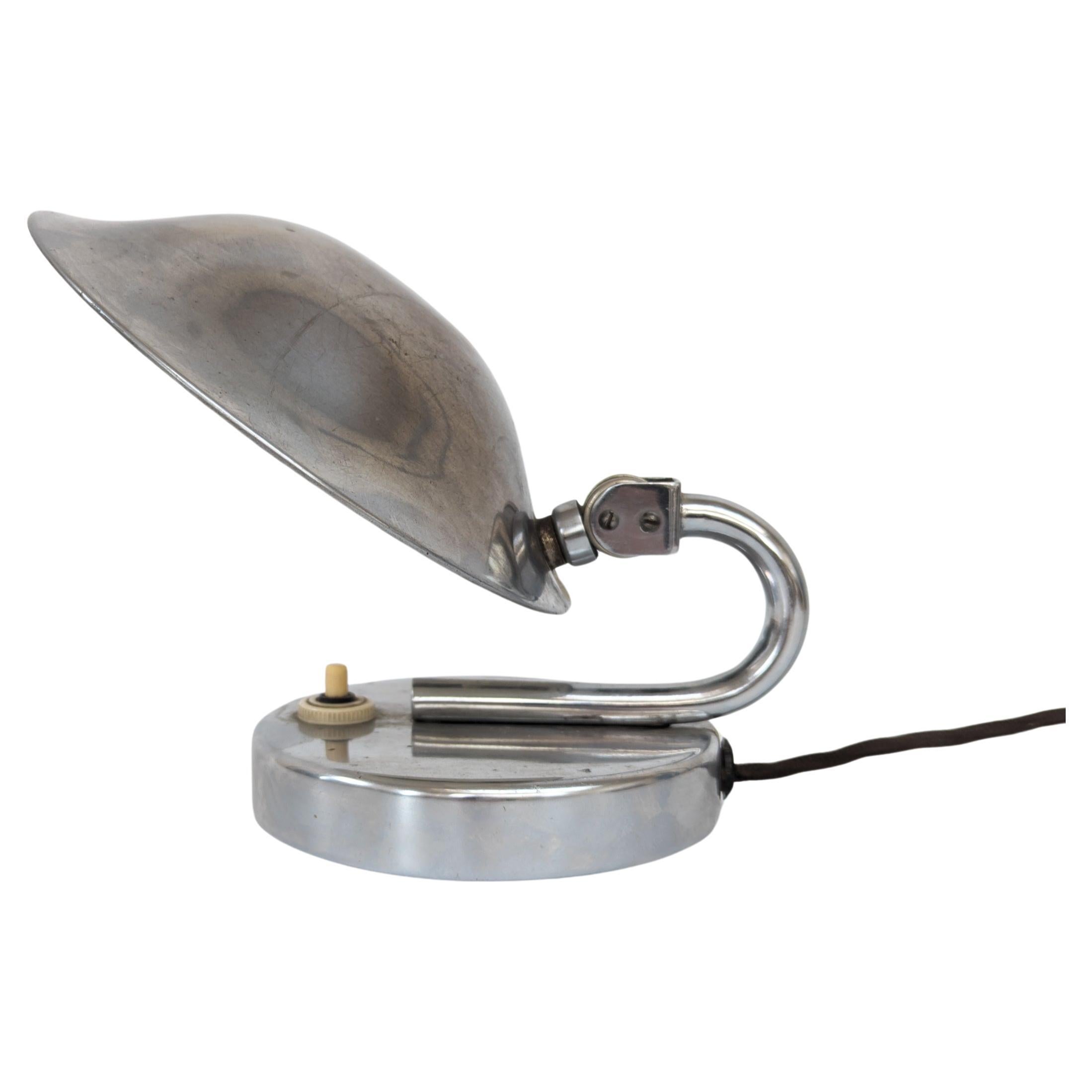 Art Deco Oyster lamp by Josef Hůrka for Napako, 1930s For Sale