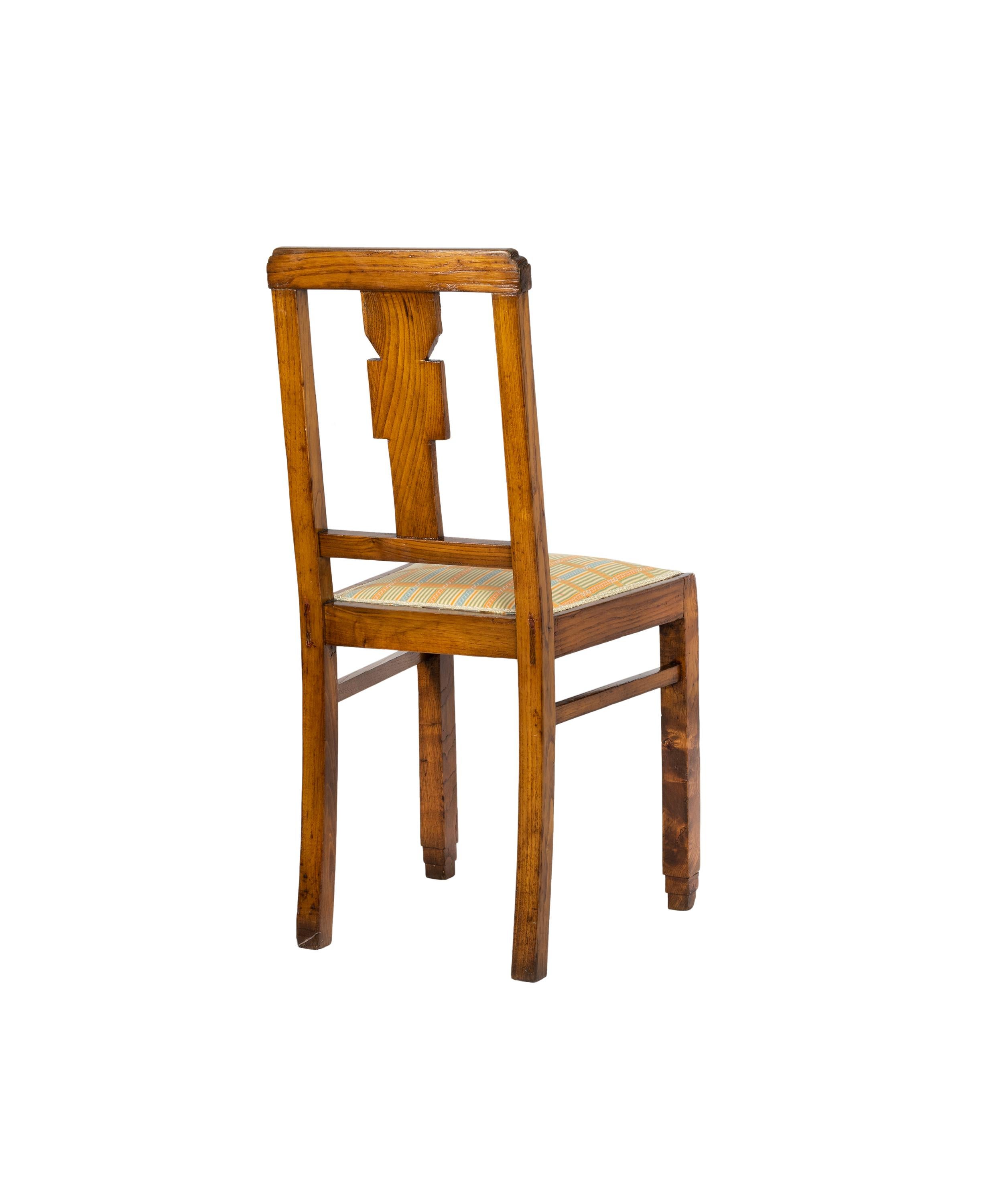 20th Century Art Deco Chair, (1939-1949), Portugal For Sale