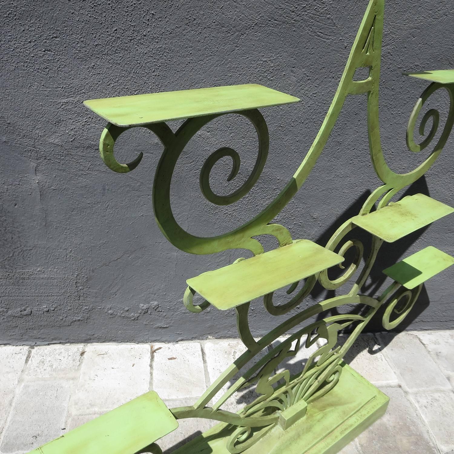 Art Deco Painted Iron Display Unit In Excellent Condition In North Hollywood, CA