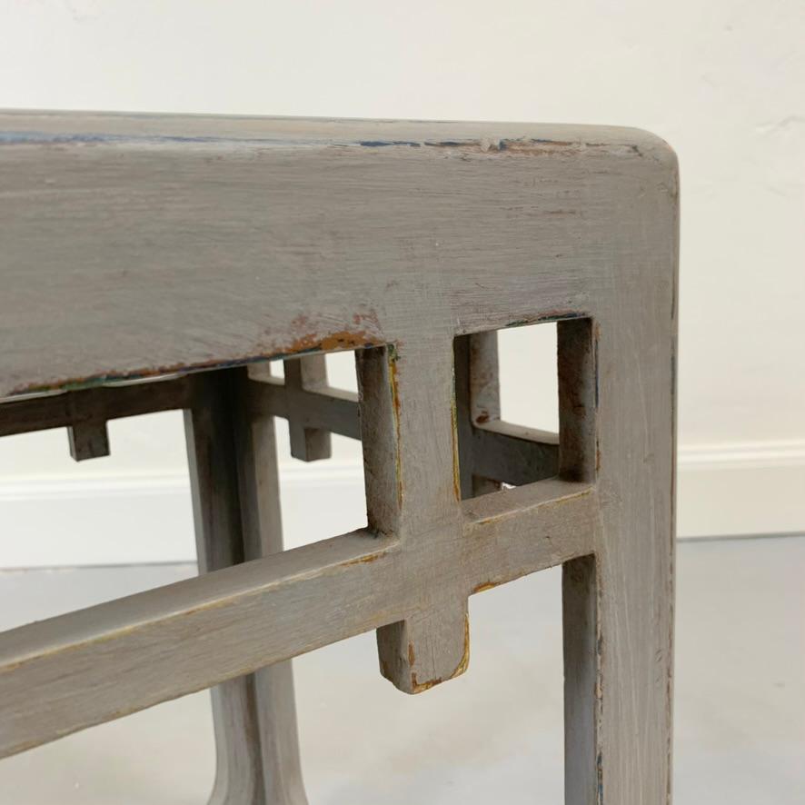 Bemalter Hocker im Art déco-Stil, Atelier Martine, um 1920, Frankreich. im Angebot 5