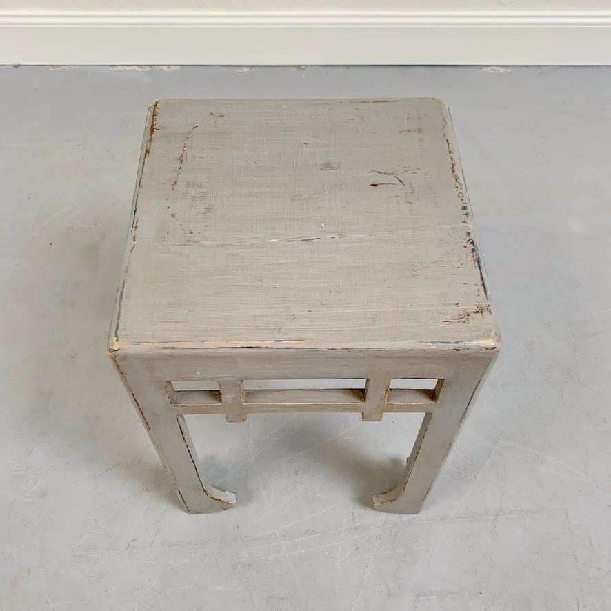 Bemalter Hocker im Art déco-Stil, Atelier Martine, um 1920, Frankreich. im Angebot 7