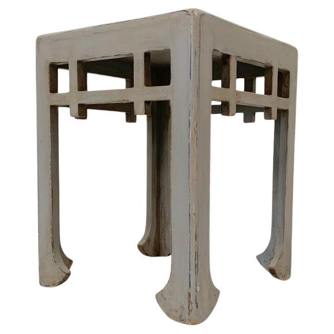 Bemalter Hocker im Art déco-Stil, Atelier Martine, um 1920, Frankreich. im Angebot