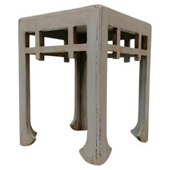 Bemalter Hocker im Art déco-Stil, Atelier Martine, um 1920, Frankreich.
