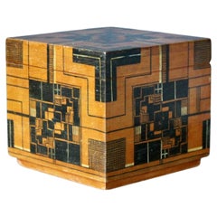 Art Deco Painted Wood Box