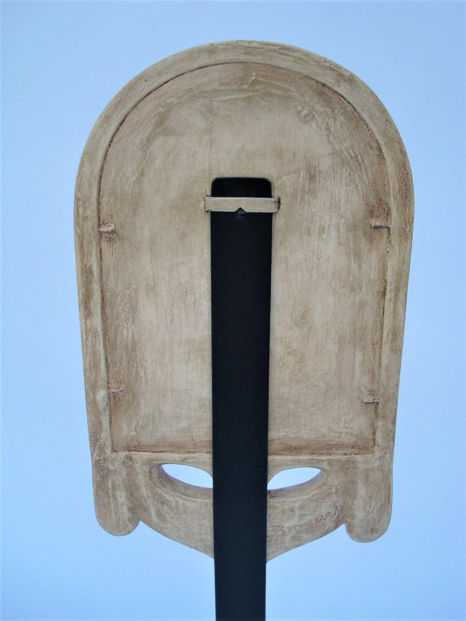 Art Deco Painted Wood Mirror by Albert Binquet, ca 1921 For Sale 3