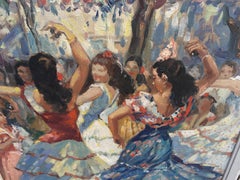 Cuadro Art Déco de bailarina española de Yves Diey