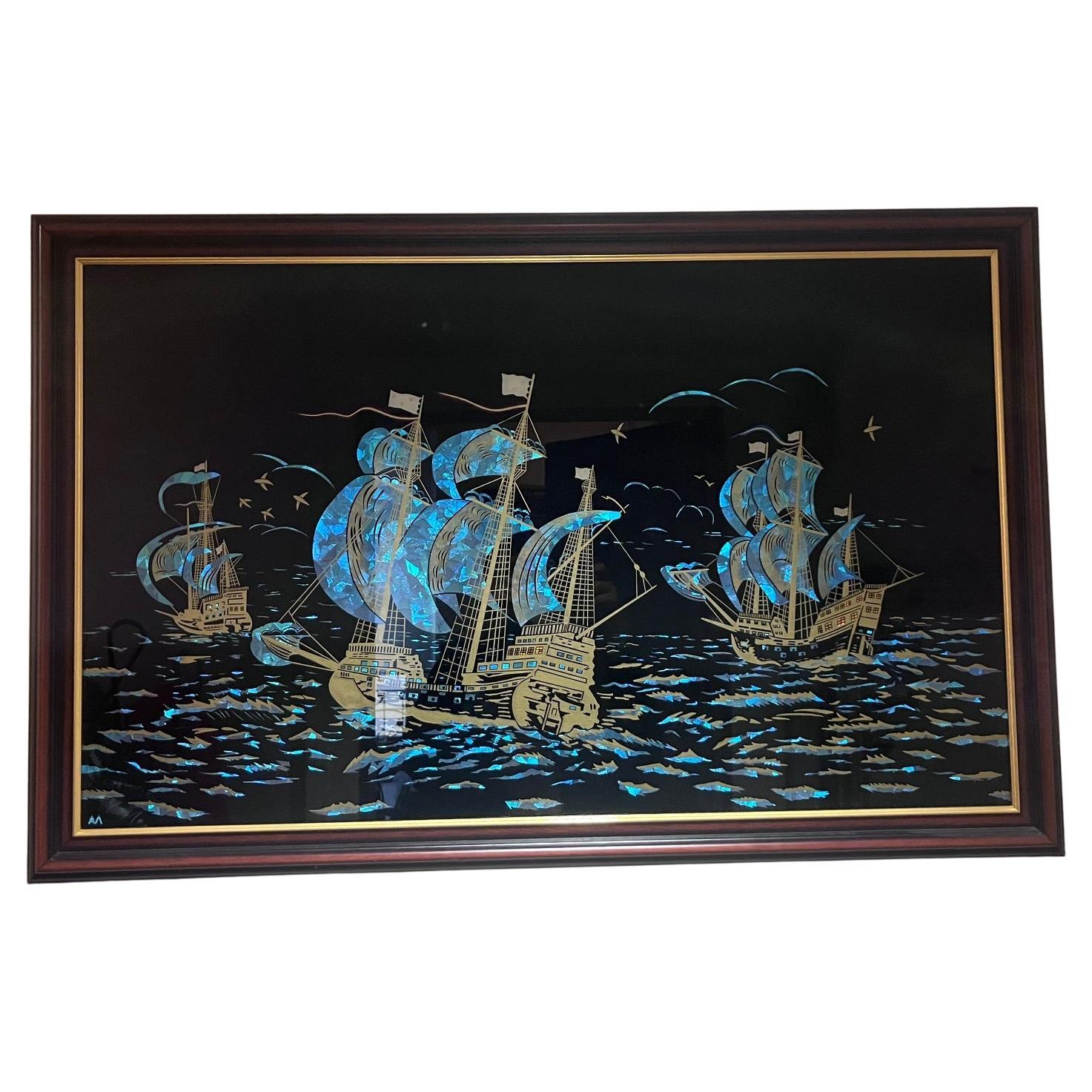 pintura art decó sobre cristal