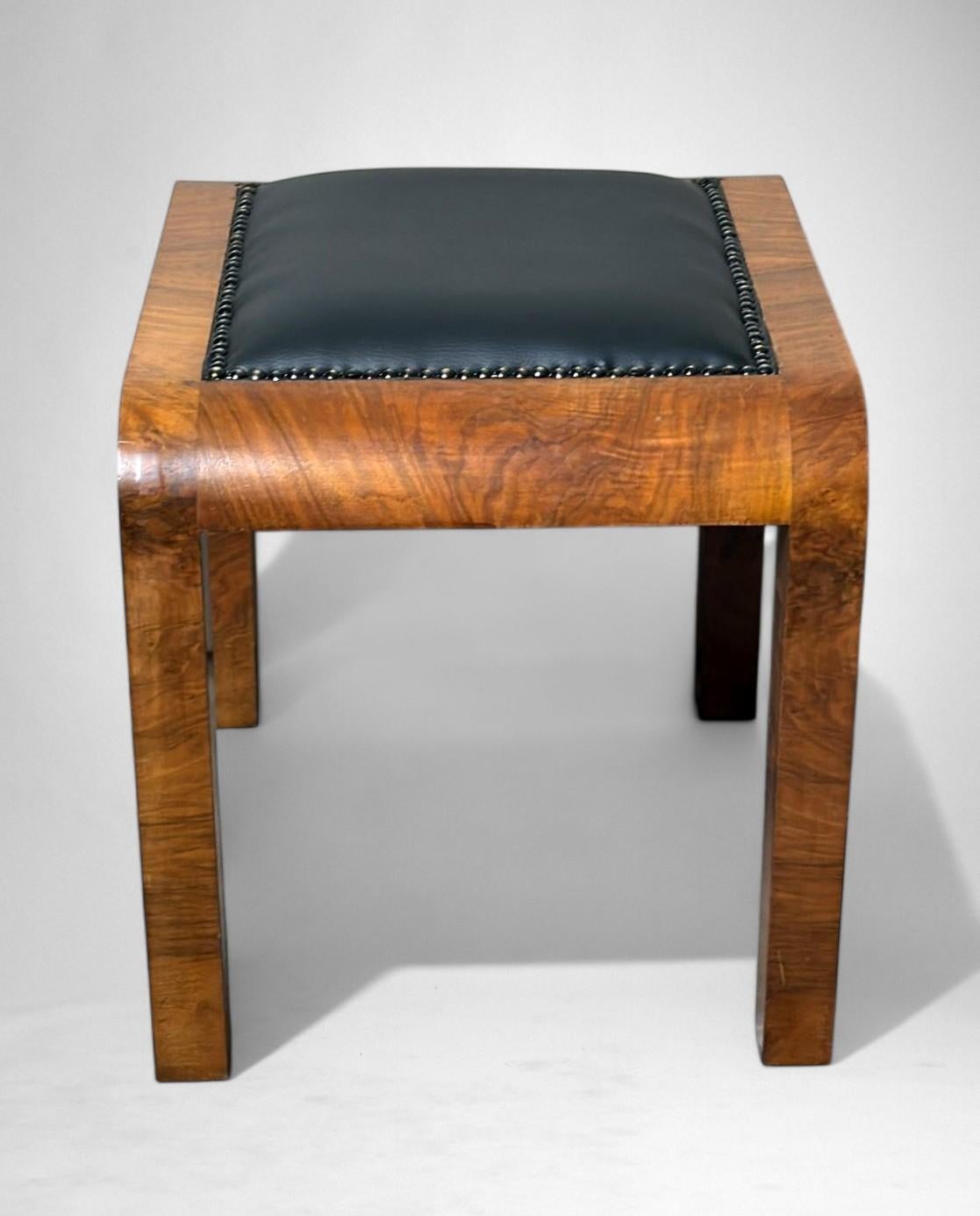 Art Deco Pair Of Austrian Stools For Sale 5