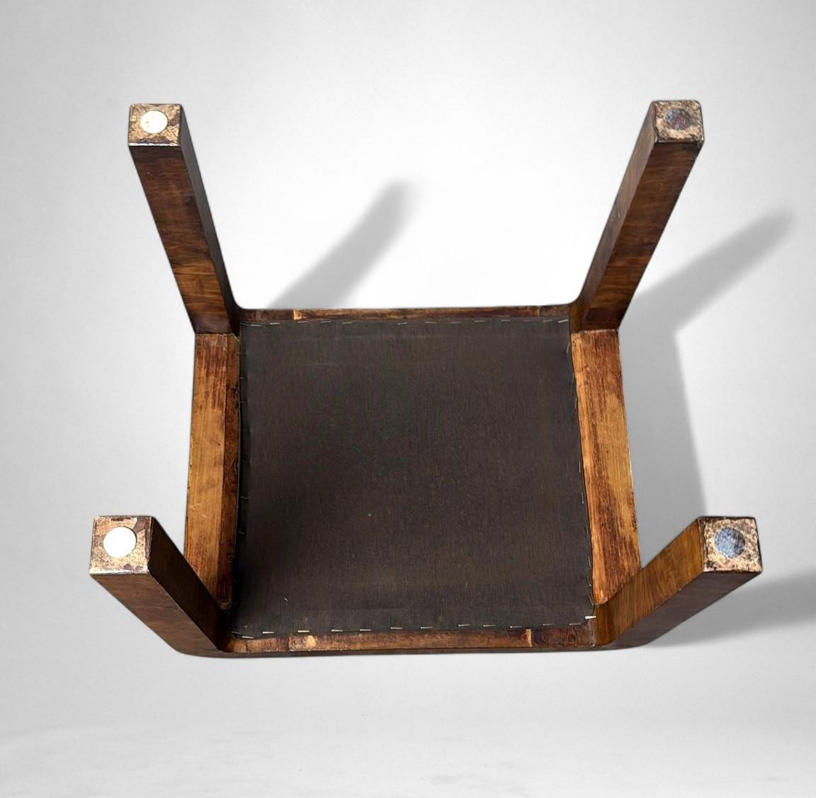 Art Deco Pair Of Austrian Stools For Sale 13