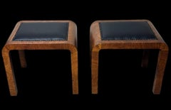Paire de tabourets autrichiens Art Déco