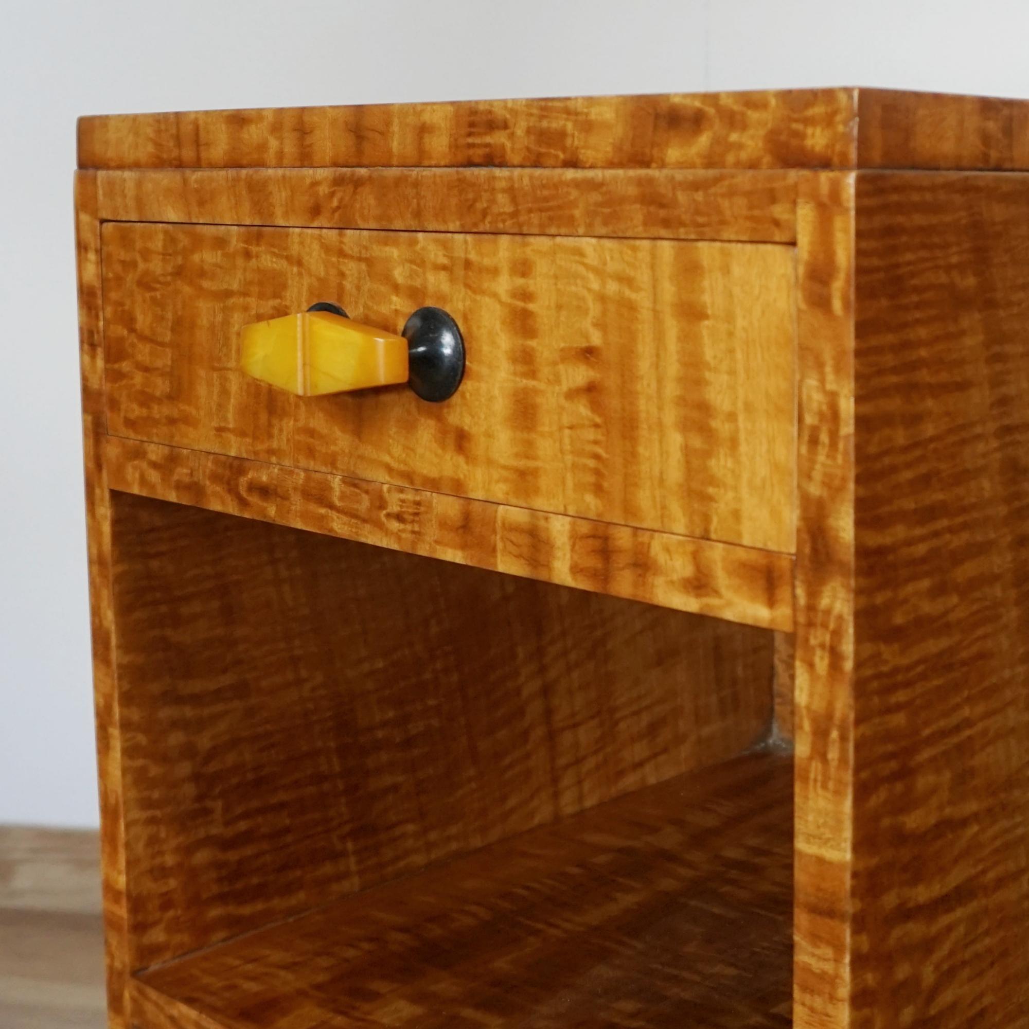 Art Deco Pair of Bedside Cabinets 2