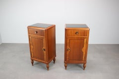 Paire de tables de chevet Art déco, années 1930, Tchécoslovaquie