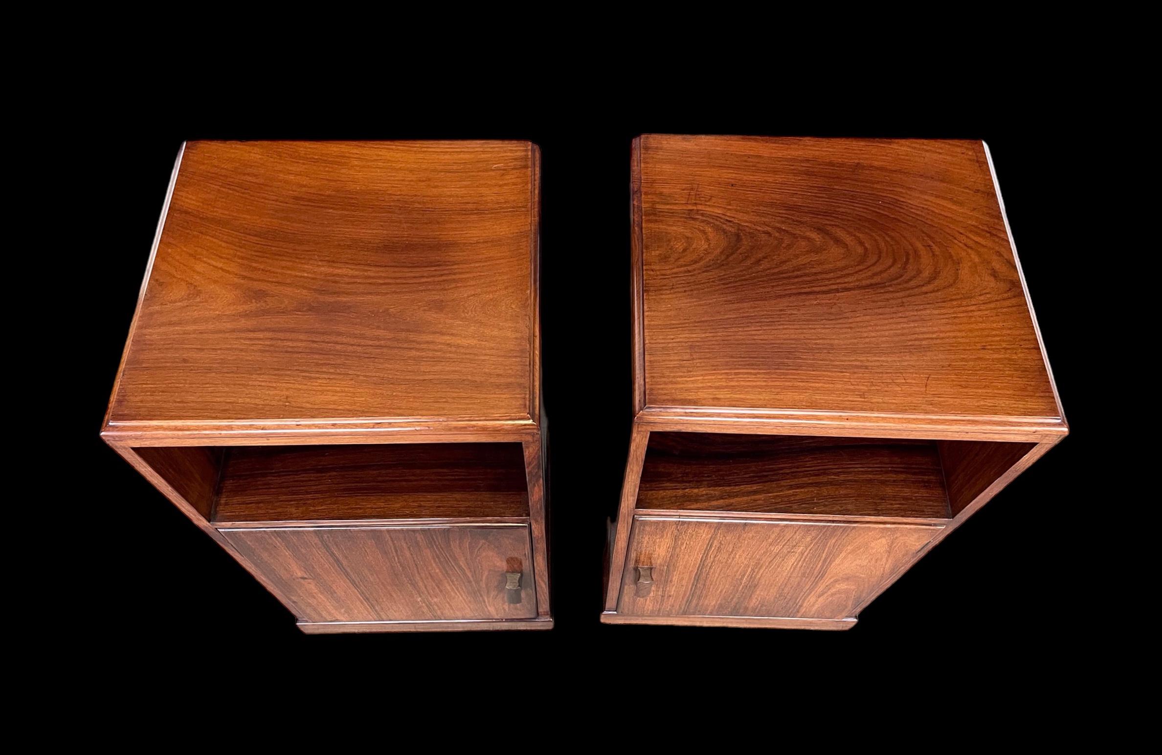 Art Deco Pair Of Bedside Tables For Sale 5
