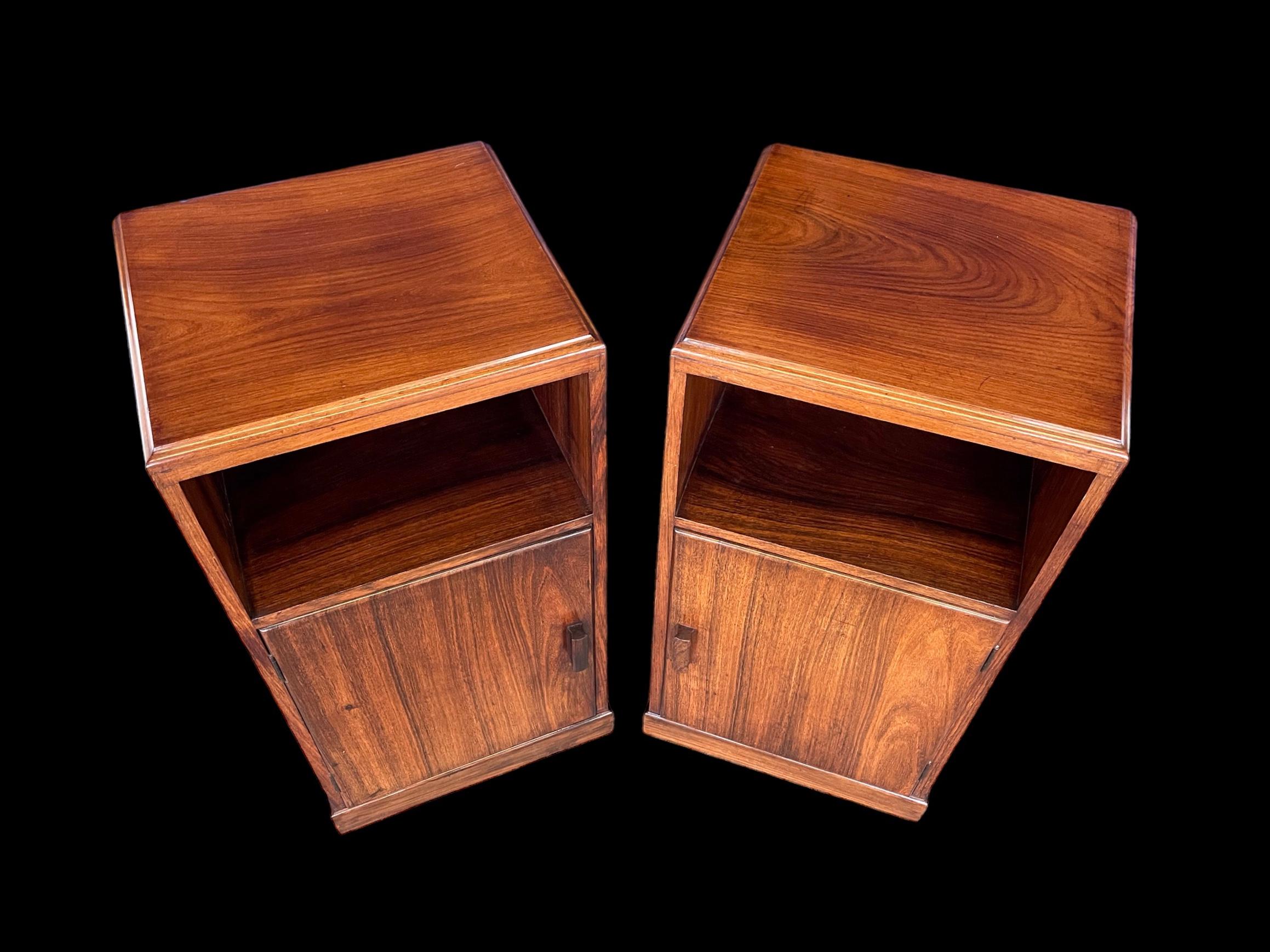 Art Deco Pair Of Bedside Tables For Sale 7