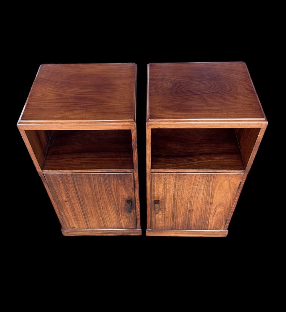 Indian Art Deco Pair Of Bedside Tables For Sale