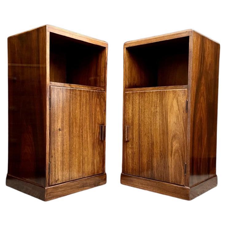 Art Deco Pair Of Bedside Tables For Sale