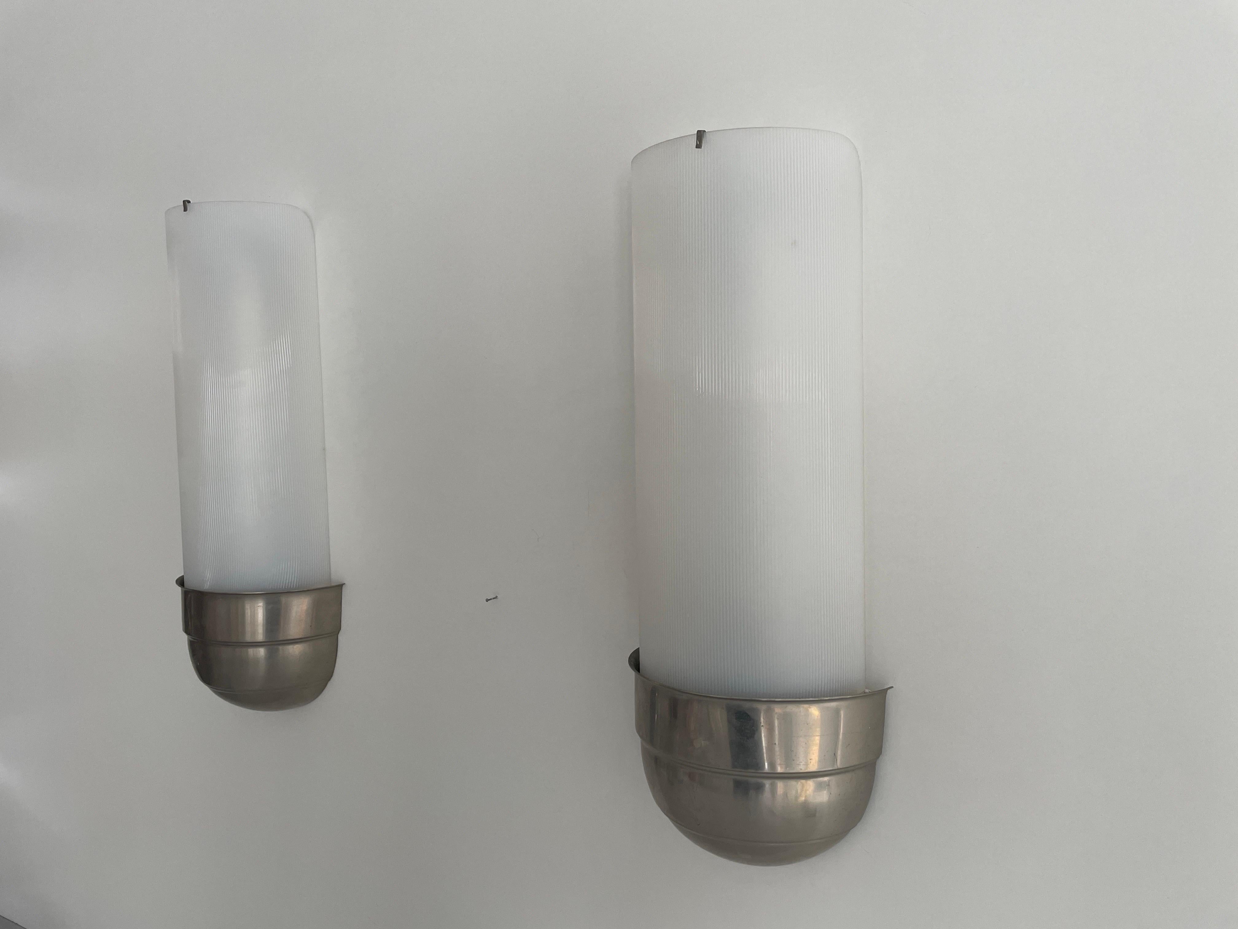 Mid-20th Century Art Deco Pair of Cinema Sconces, 1940s, Germany For Sale