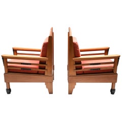 Art Deco Pair of Club Chairs, Europe, 1960s