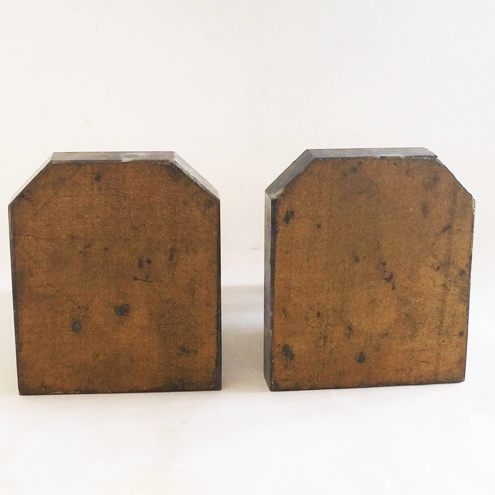 Art Deco Pair of Comical Bookends by Hippolyte Francois Moreau In Good Condition In Daylesford, Victoria