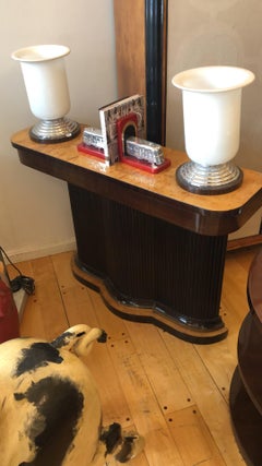 Art Deco Pair of Consoles in Wood France, 1920