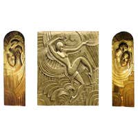Folies Bergère, Art Deco Style Silver Relief in Resin, after Maurice Picaud at Folies Bergère, Art Deco Style Silver Relief in Resin, after Maurice Picaud at