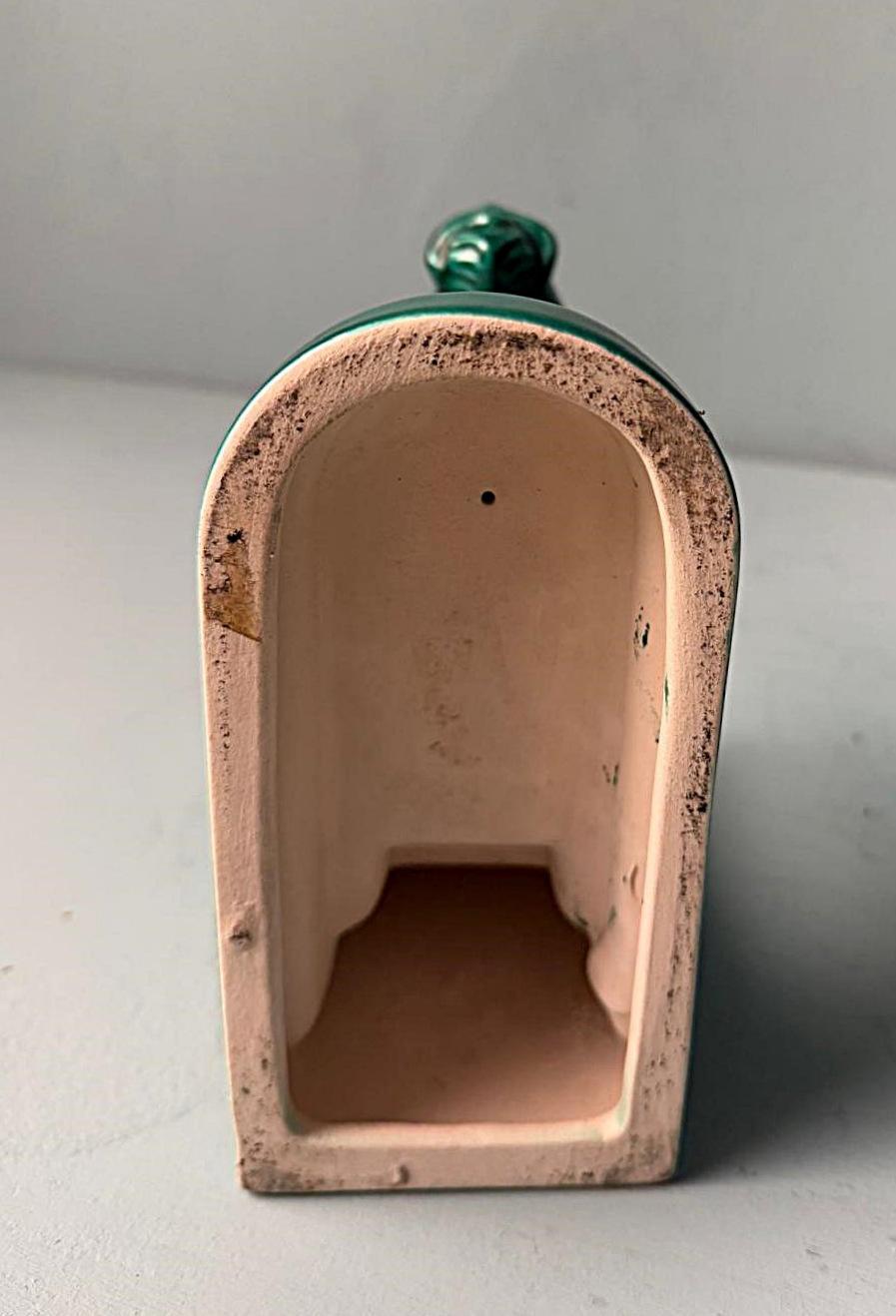 Art Deco Paar französische keramische Buchstützen im Saint Clément Stil im Angebot 4