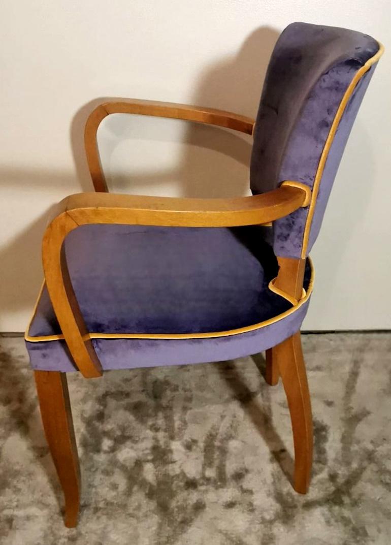Art Deco Pair Of French Chairs Model 