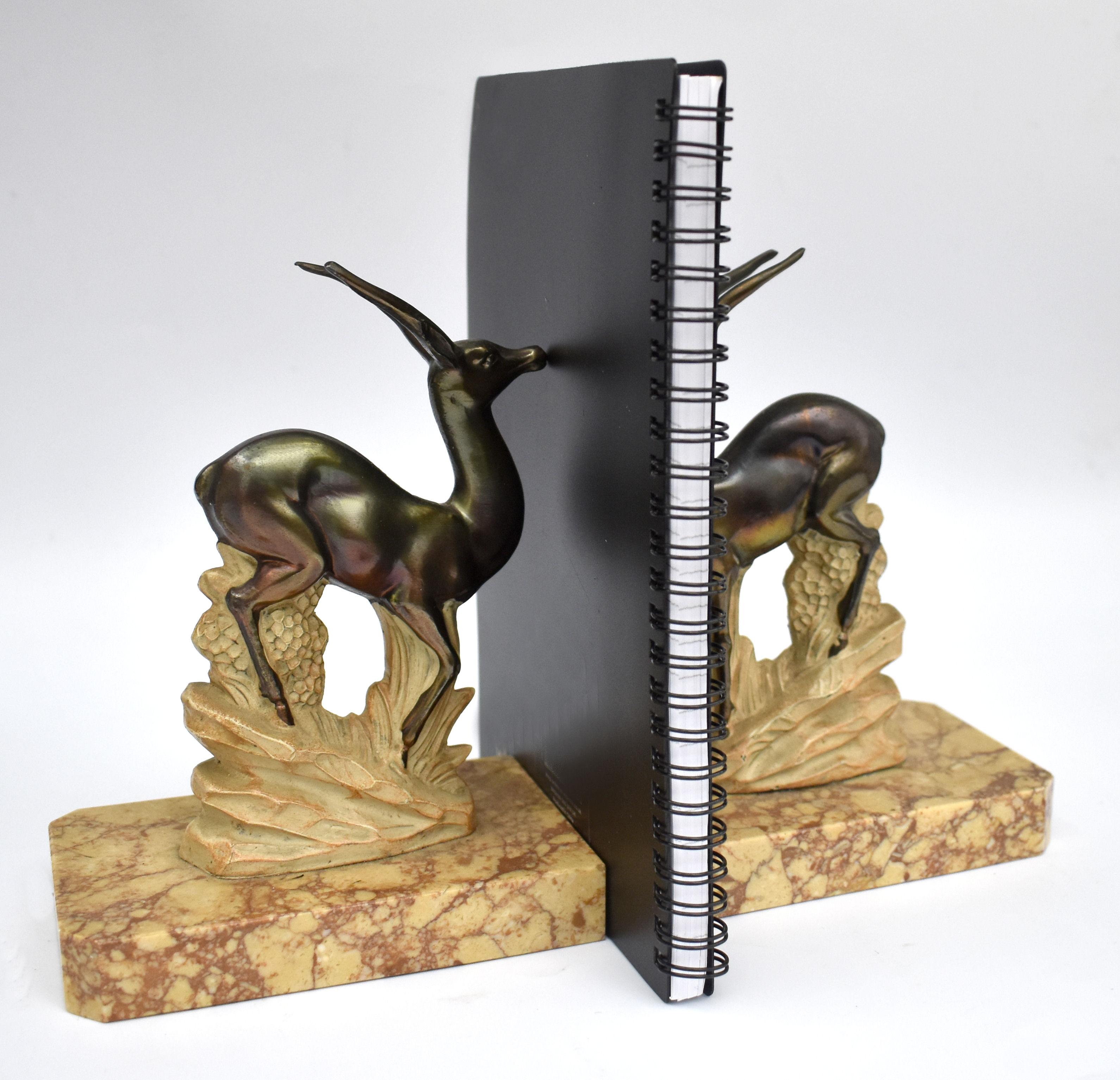 Art Deco Pair of Matching Figurative Bookends, C1930 1