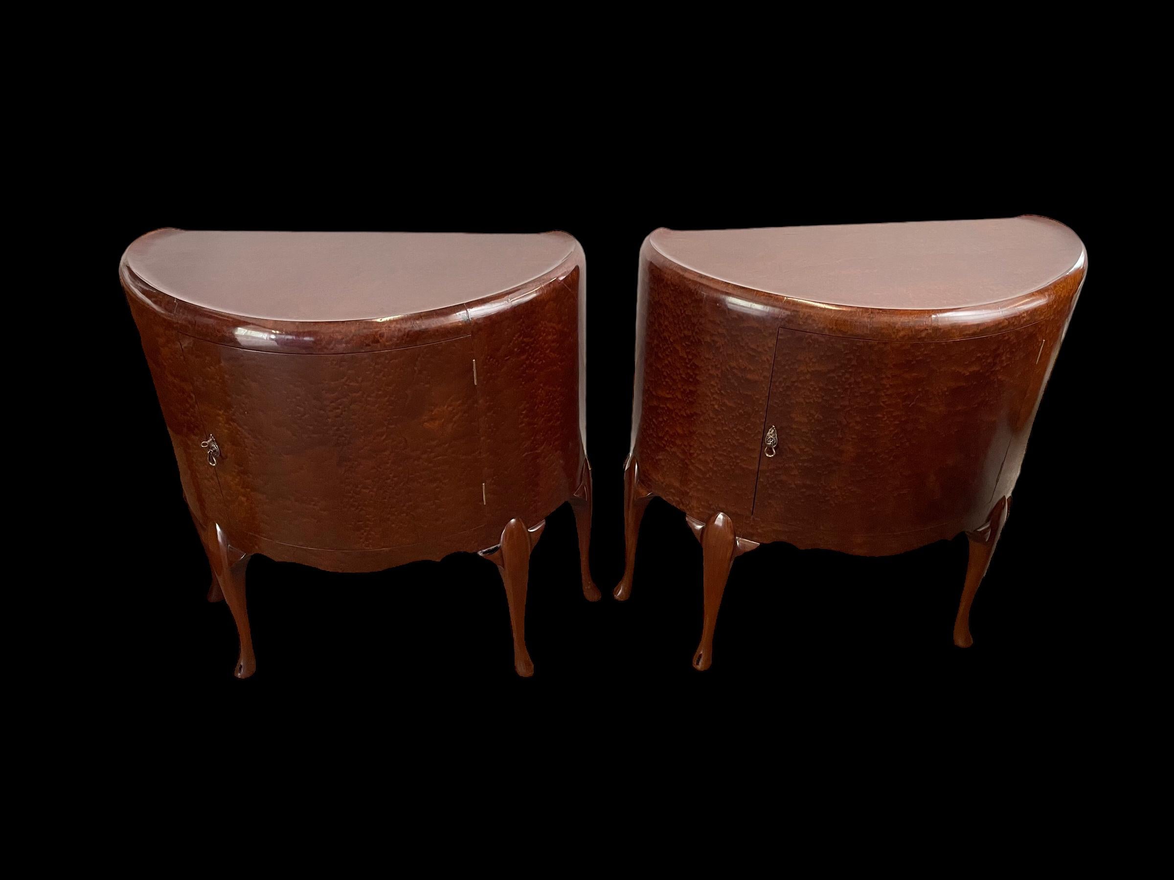 Art Deco Pair of Maurice Adams Side Cabinets For Sale 11