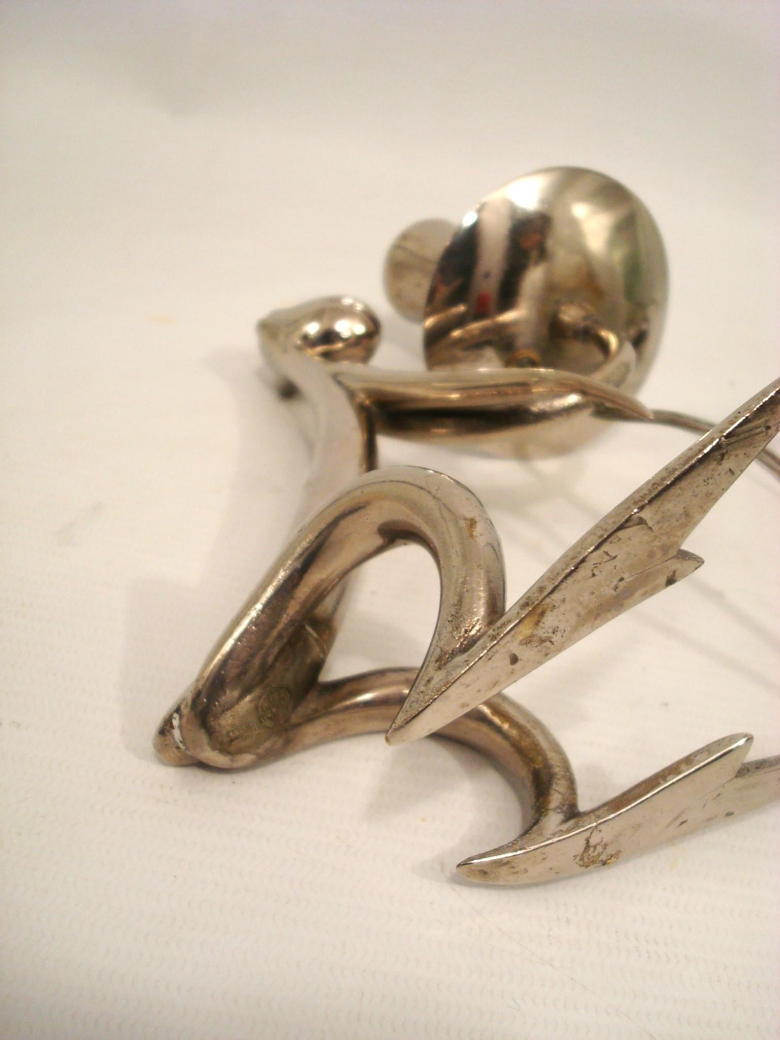Pareja de lámparas de sobremesa Art Decó con escultura de mono de Hagenauer, Austria  1920's en venta 6