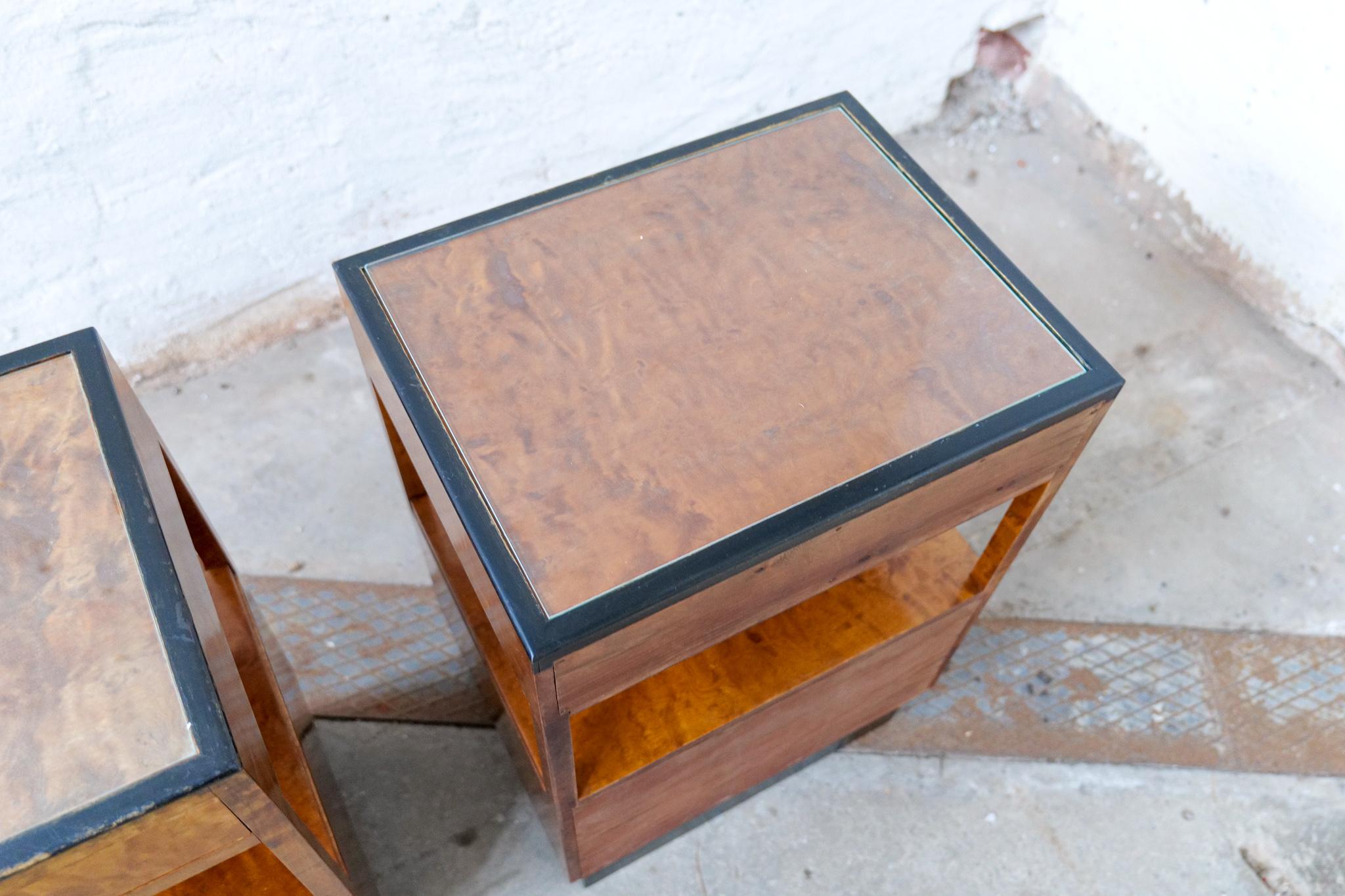 Art Deco Pair of Side Tables Attributed to Carl Malmsten Sweden, 1930s 10