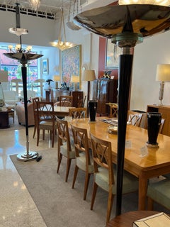 Coppia di torciere/lampade da terra in stile Art Déco di Francis Hubens